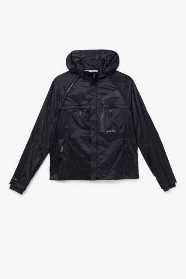 Fila Homme Rigel Windbreaker 001 Noir / Blanche / Blanche Fila France CPQ-608942